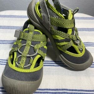 Kids Gray and Green Sandals